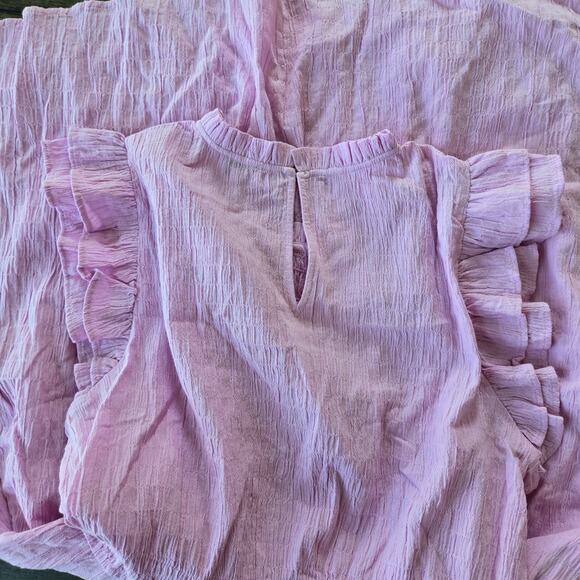 J. Crew Factory Gauze Flutter Sleeve Mini Dress Size L NWT - Picture 7 of 10